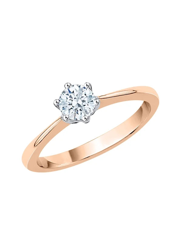 10K Gold Diamond Solitaire Engagement Ring N218390
