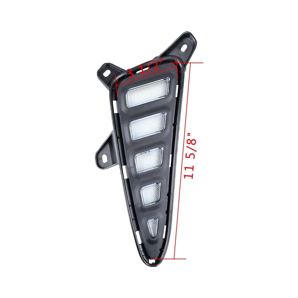 Front LED DRL Daytime Running Light Turn Signal Fog Lamps Bezel Set for Toyota C-HR 2016-2019 B319241