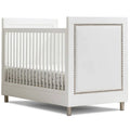 3-in-1 Convertible Baby Crib with Daybed/Toddler Bed Conversion Kit in Bianca White N9982