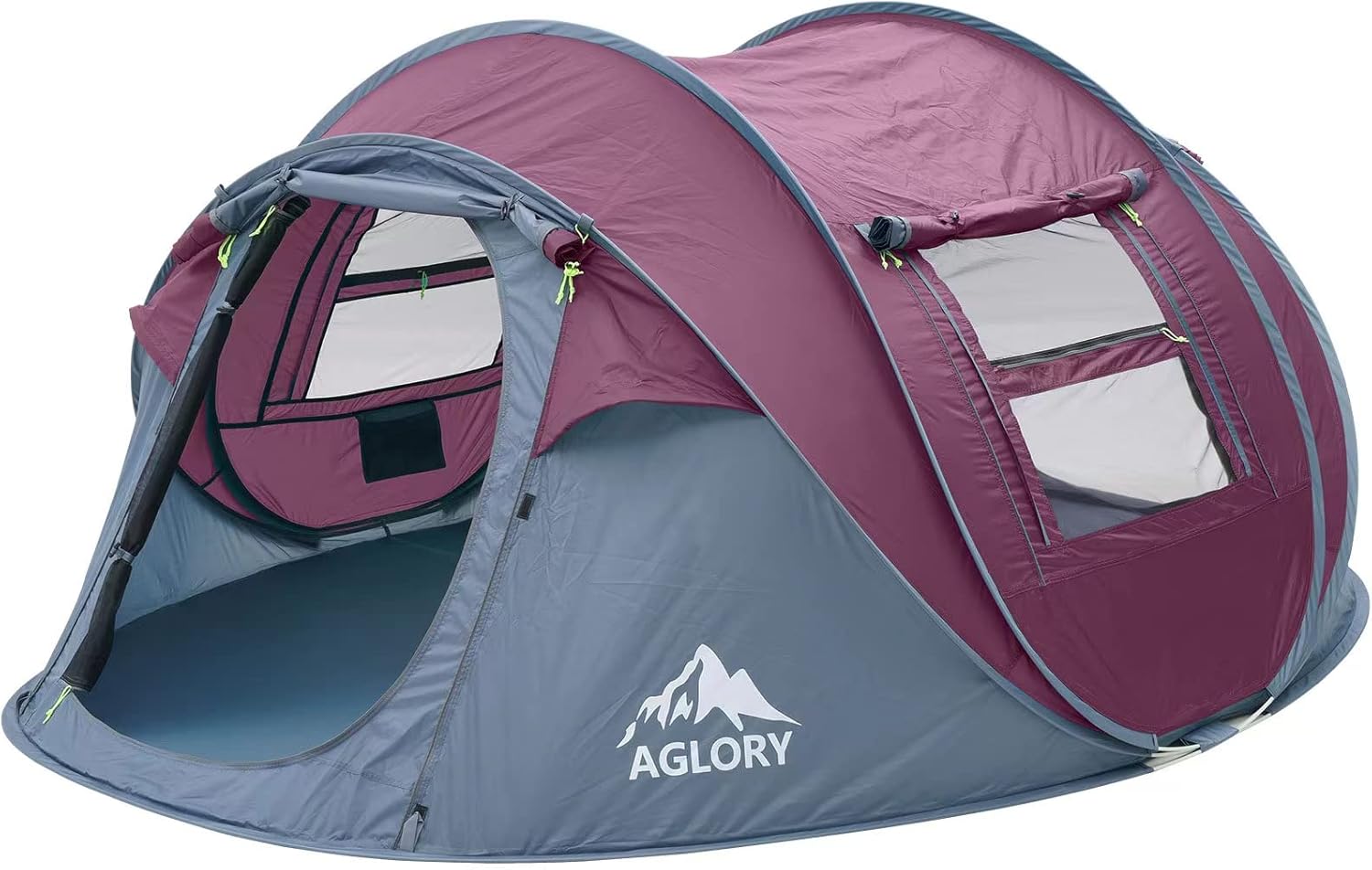 4-5 Person Pop Up Tent, Waterproof, 2 Doors E93040