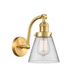 Satin Gold Small Cone 1 Light Sconce K31267