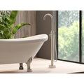 Brushed Nickel Single Handle Floor Mounted Freestanding Tub Filler K50065