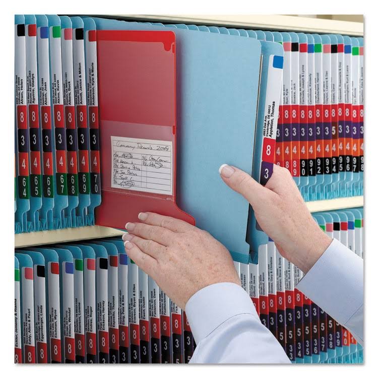 Blue Legal Six-Section Pressboard Classification Folders 10/Box O564