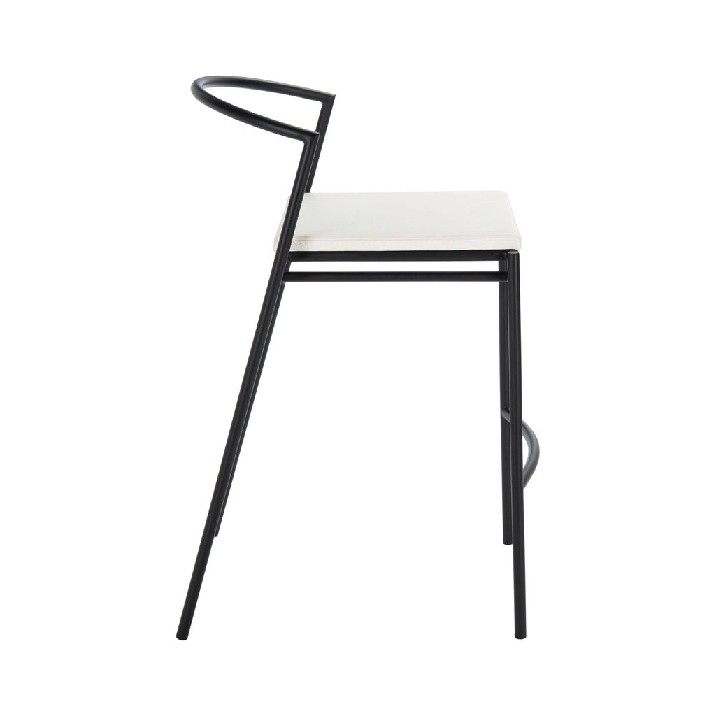 26-inch Counter Stool White/Black Z100