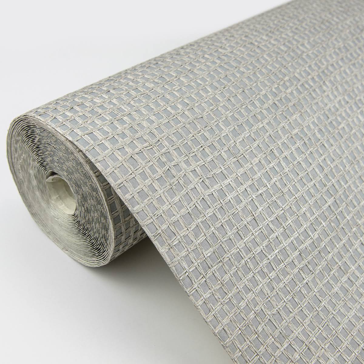 Grey Grasscloth Wallpaper S822736