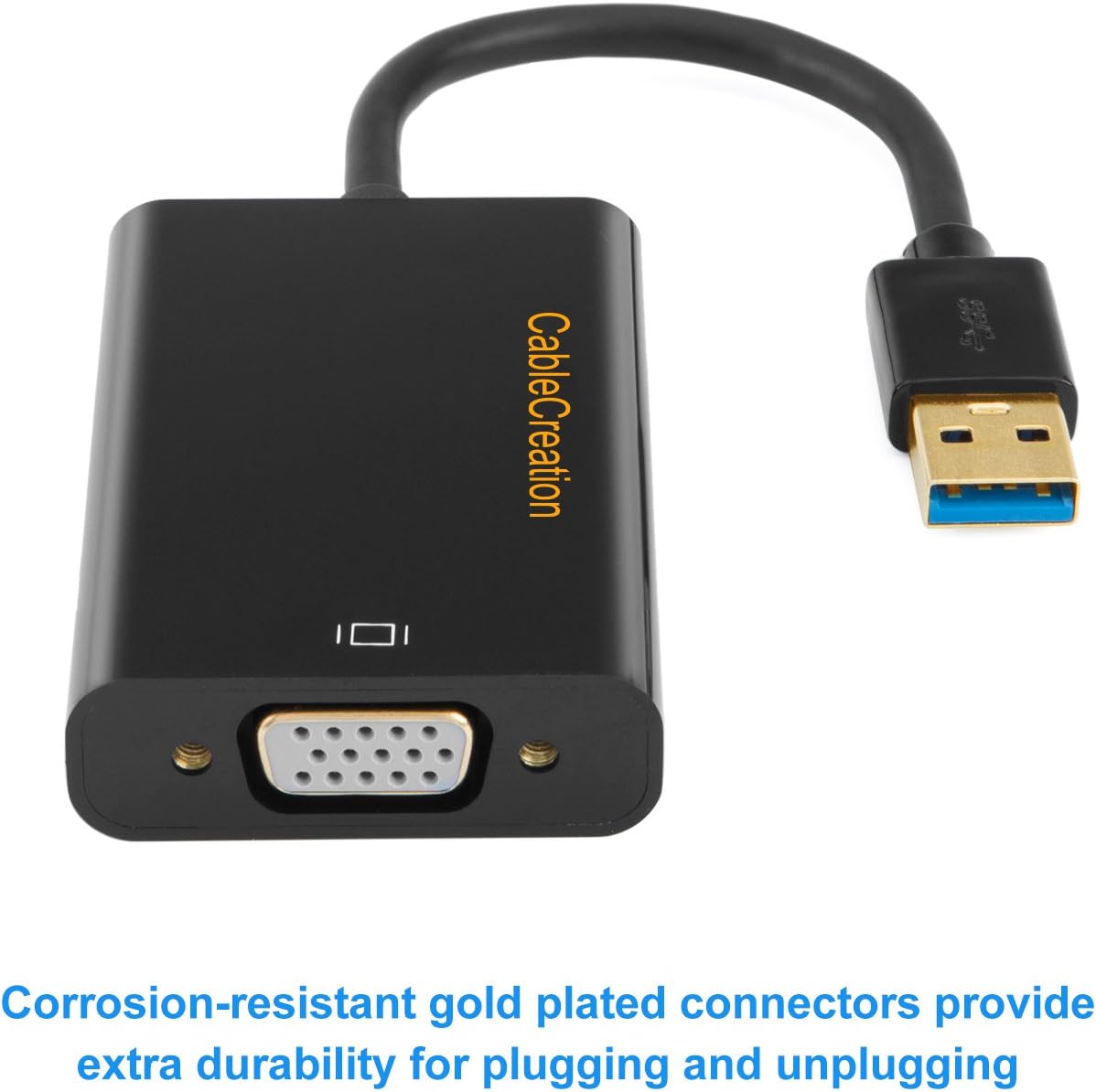 USB 3.0 to VGA Adapter, Black I354693
