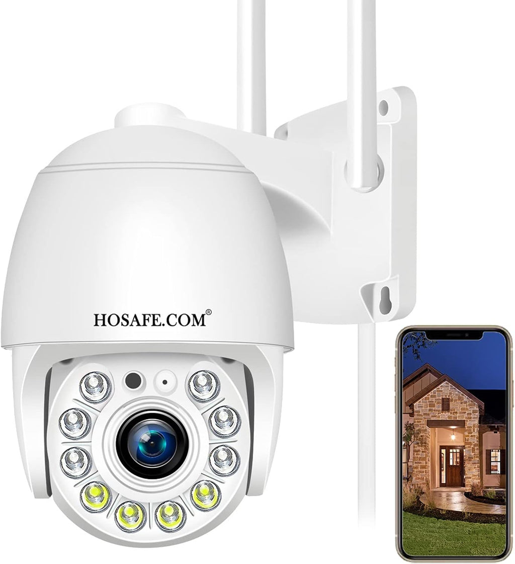 Outdoor WiFi IP Security Camera with Floodlight and Color Night Vision S331465