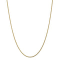 14k Yellow Gold Rope Chain Necklace D288