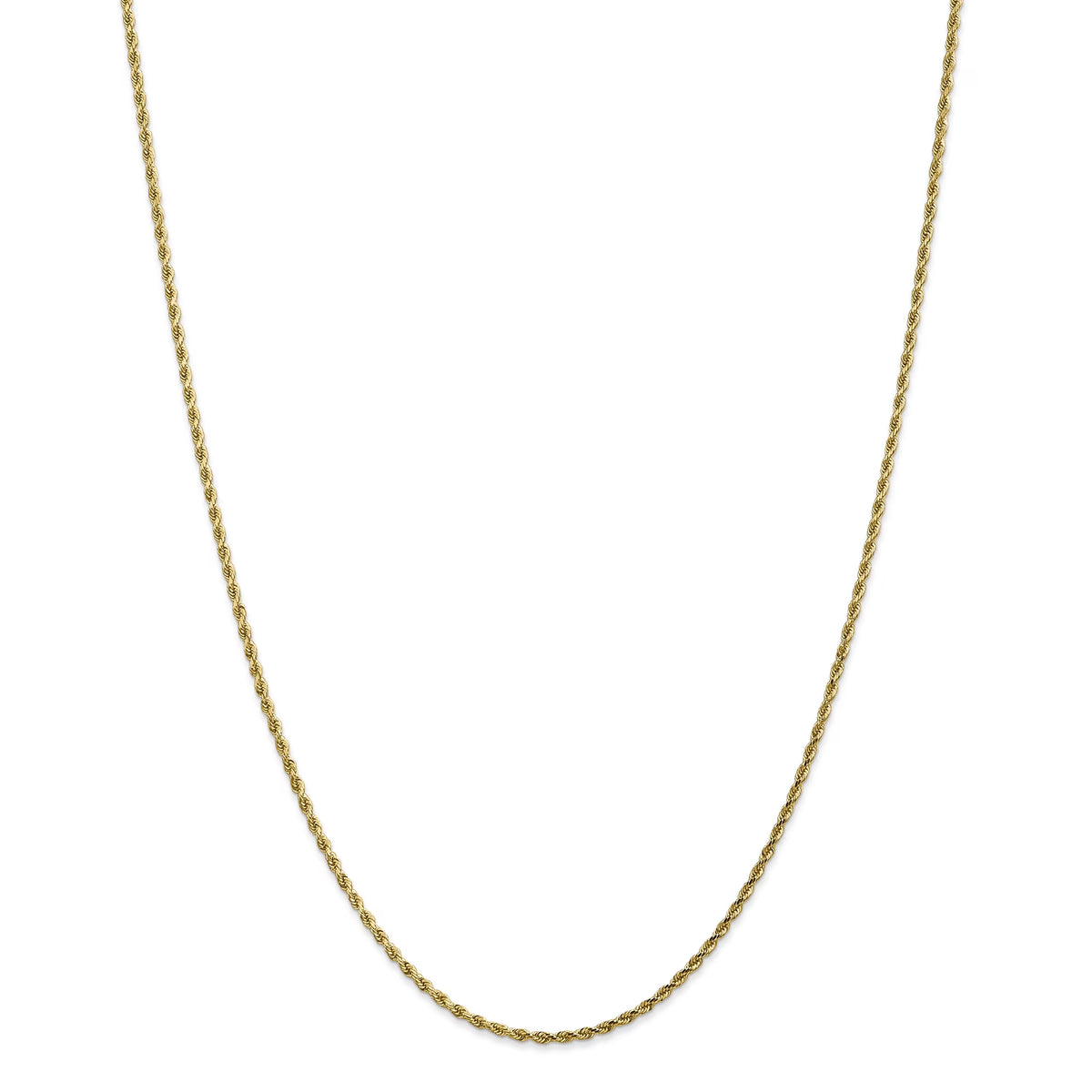 14k Yellow Gold Rope Chain Necklace D288