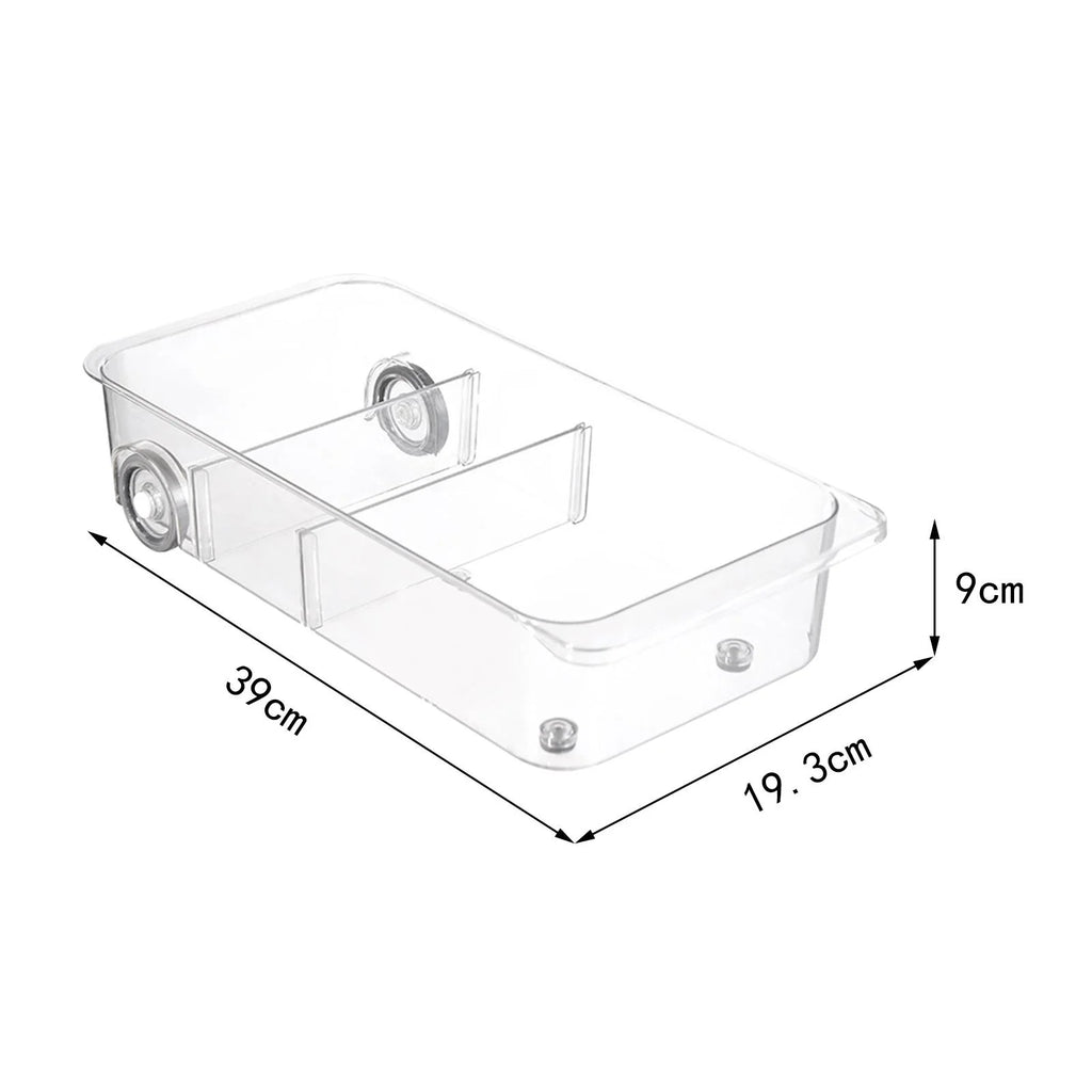 Clear Pull Out Pantry Storage Bins on Wheels G40591