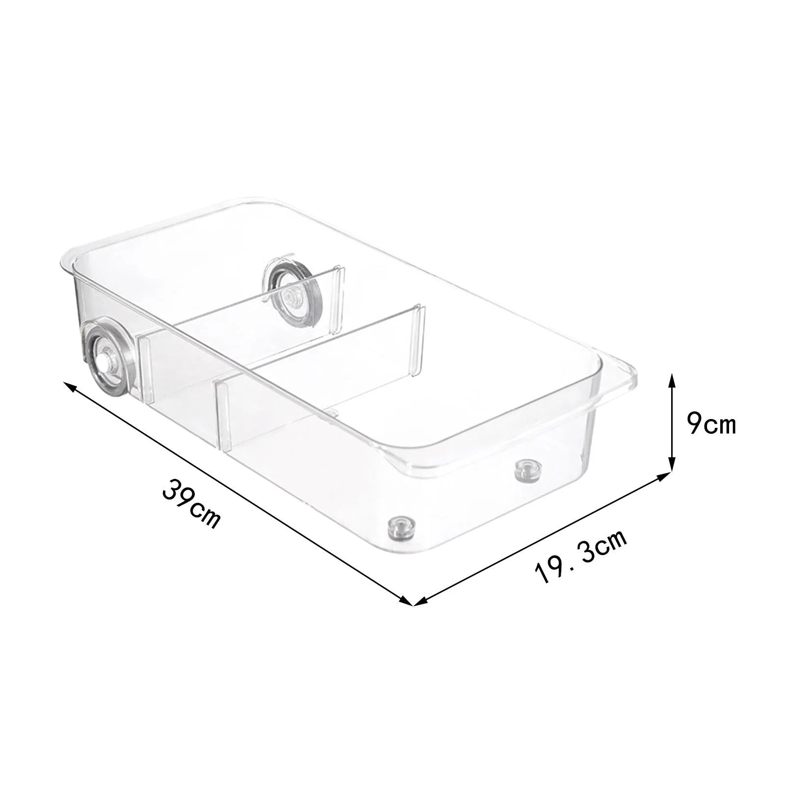 Clear Pull Out Pantry Storage Bins on Wheels G40591