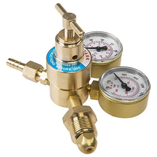 Welding Nitrogen Regulator with Pressure Gauge CGA580 Inlet Connection and 9/16-Inch Outlet Connection Z126