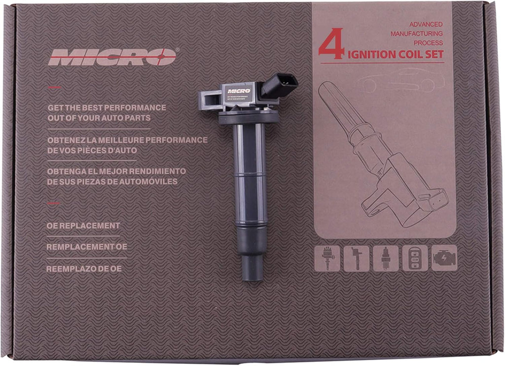 Ignition Coil Pack for Toyota Camry RAV4 Solara Matrix Highlander Lexus Pontiac Scion 2.4L (Pack of 4) P7101