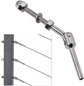 1/8 Inch T316 Stainless Steel Adjustable Cable Railing Kit for 1.5 Inch Metal Post, 20 Pack F1242