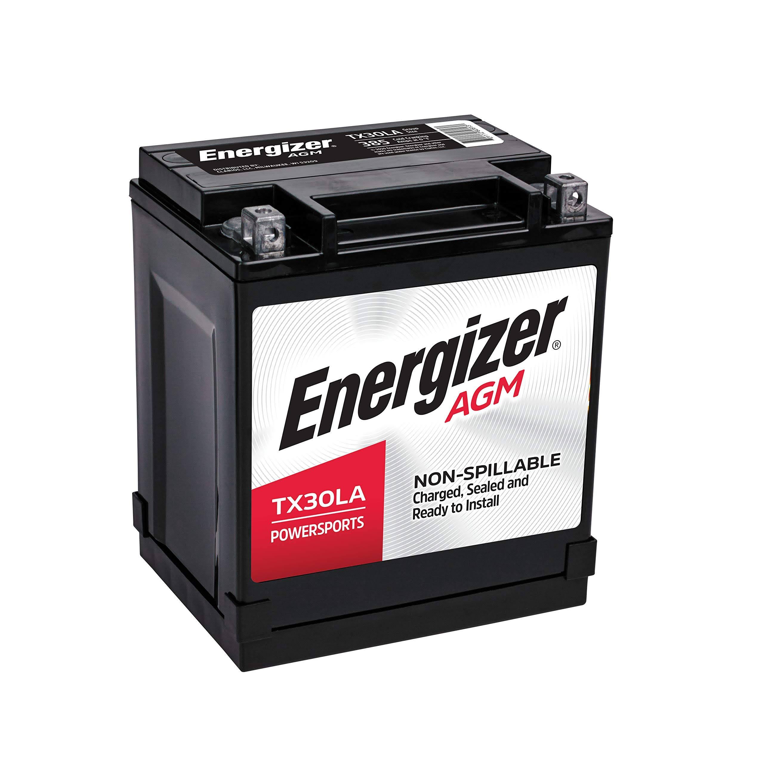 12V 385 Cold Cranking Amps 30 AHR Motorcycle and ATV Battery J530826