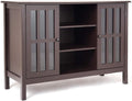 Gray Wood TV Stand with 2 Doors A804202