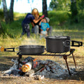 15pc Non-Stick Stainless Steel Camping Cookset H4273