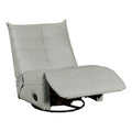 Green Faux Leather Swivel Glider Recliner F958