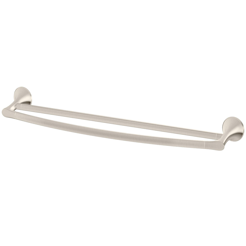 Brushed Nickel Double Towel Bar R5627