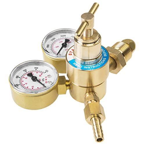 Welding Nitrogen Regulator with Pressure Gauge CGA580 Inlet Connection and 9/16-Inch Outlet Connection Z126