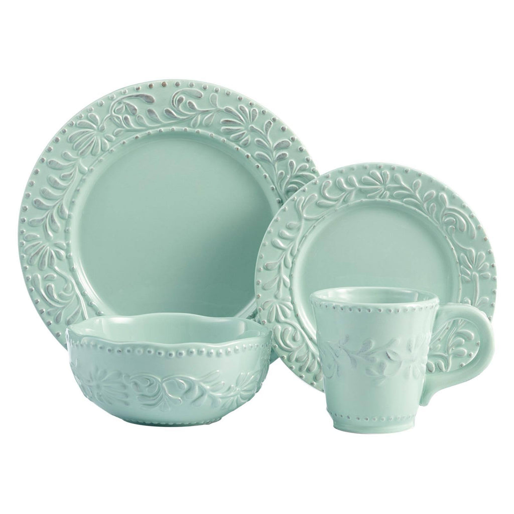 16 Piece White Round Dinnerware Set R1863
