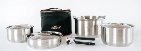 Triple Stainless Outdoor Camping Aluminum Cookware L G44805