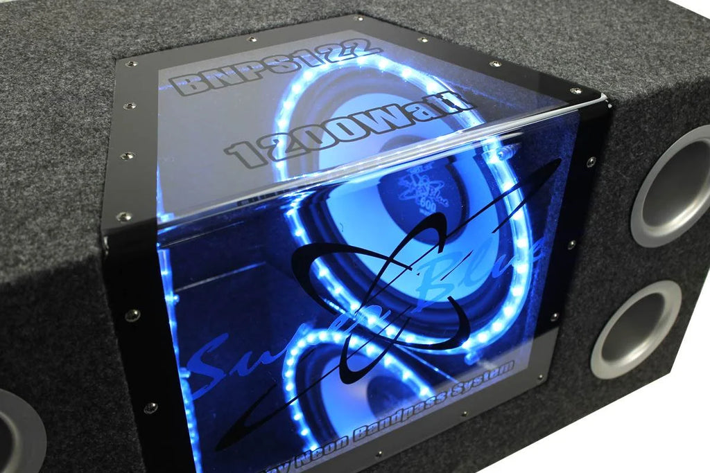 10" Box Subwoofers (2 Pack) with Amplifier and Wire Kit T2090