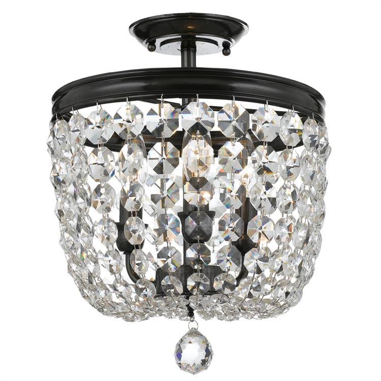 Vibrant Bronze Crystal Ceiling Mount H376839