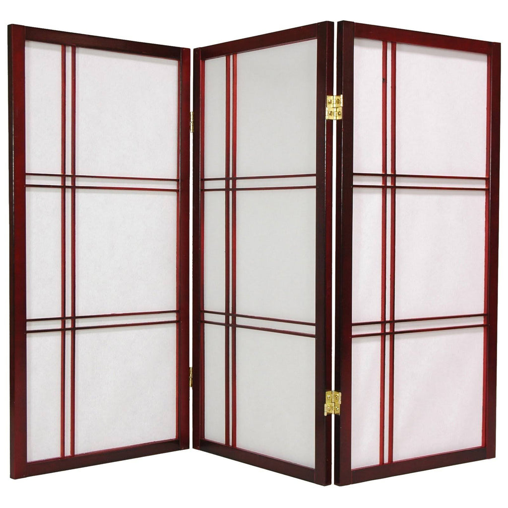 Rosewood 3 Panel Shoji Screen X275