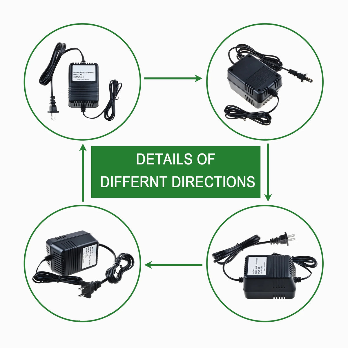AC to AC Adapter for Exercise Bike Power Supply Cord X3749