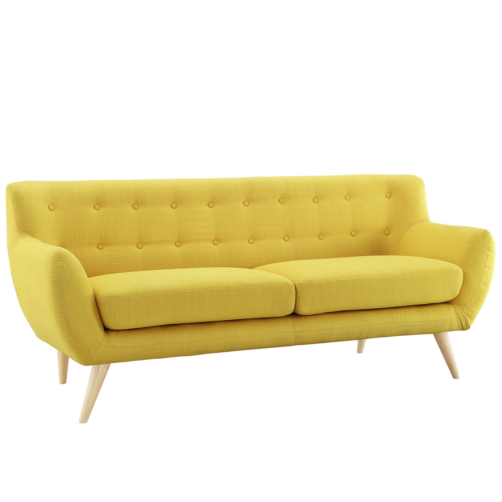 Yellow Fabric Two PCS Living Room Set K4552