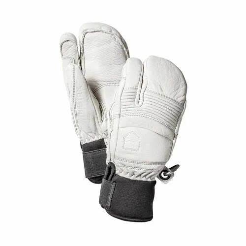 Black 3-Finger Leather Gloves O23769