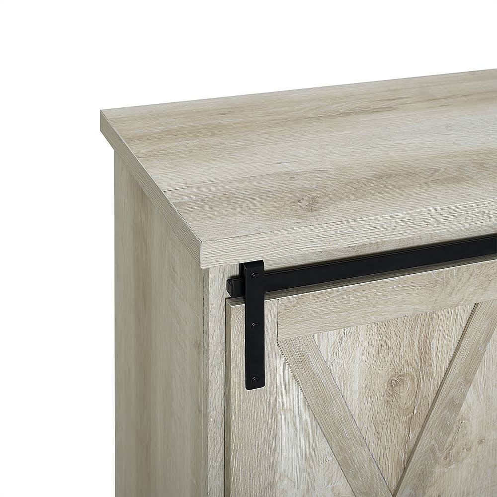 White Oak Sliding Door Buffet Cabinet F3991