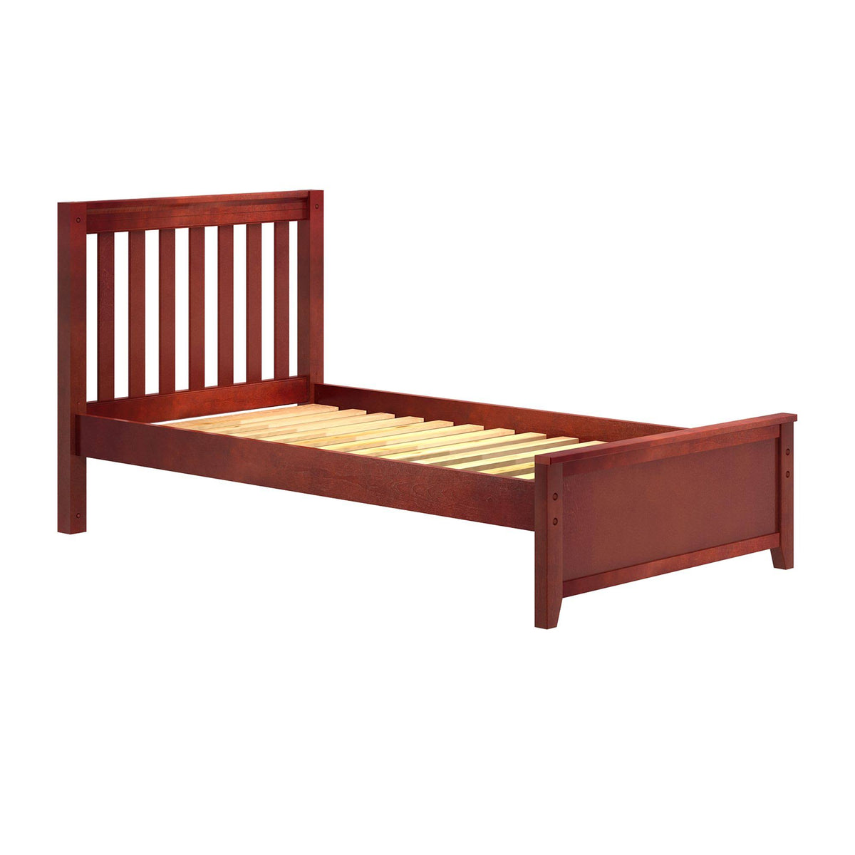 White Panel Twin Bed H64065