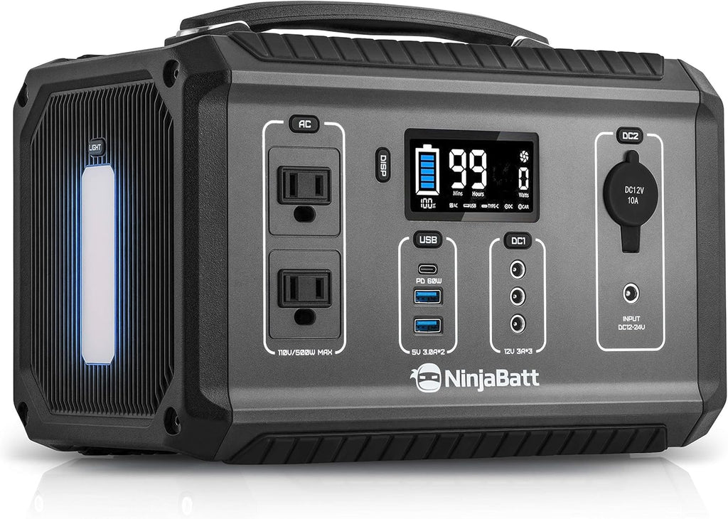 300W Portable Power Station with Pure Sine Wave AC Outlets B395