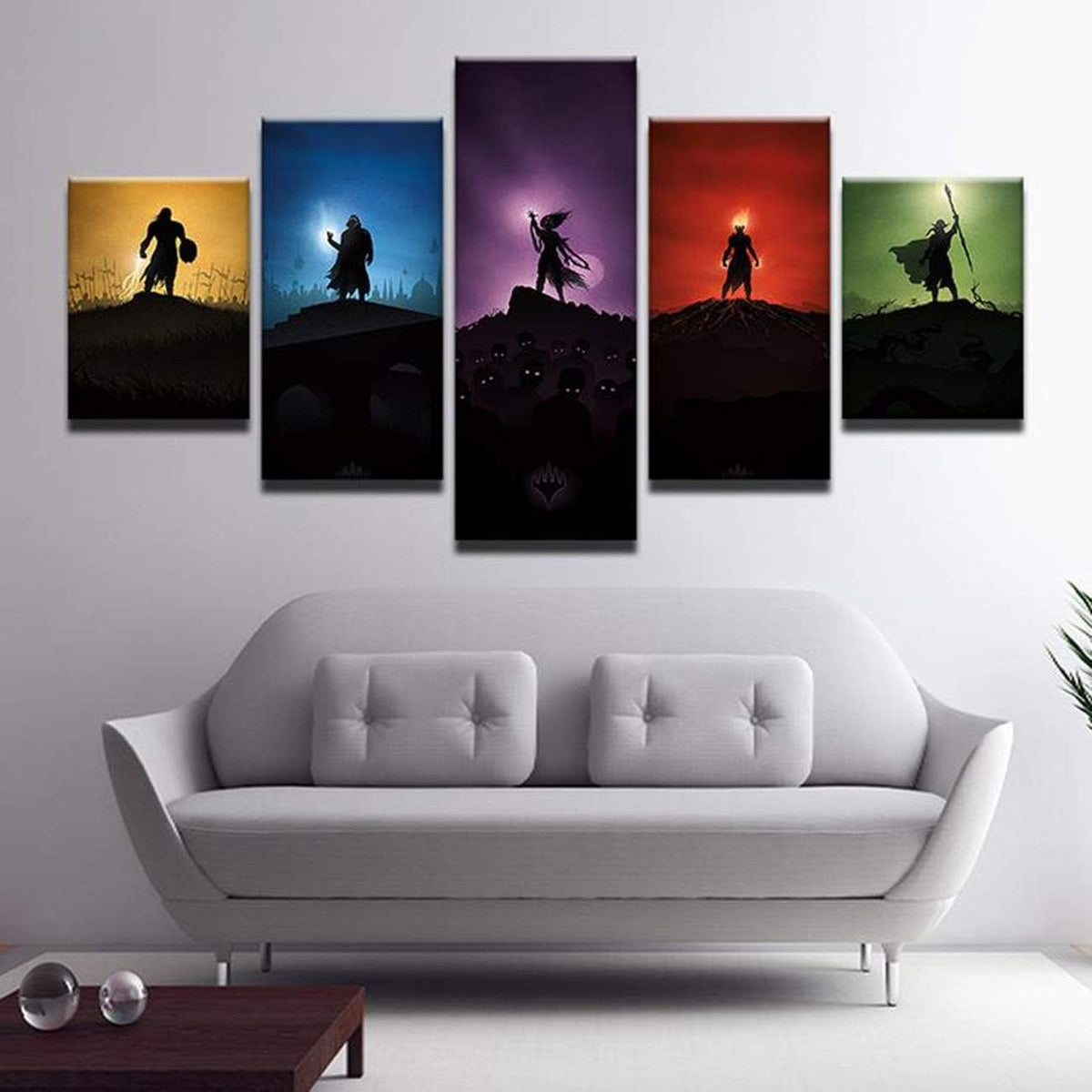 5 Panel Canvas Print Wall Art O905531