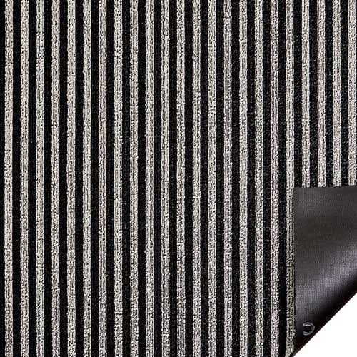 Tuxedo Breton Stripe Shag Mat 36x22x60x22 V9108
