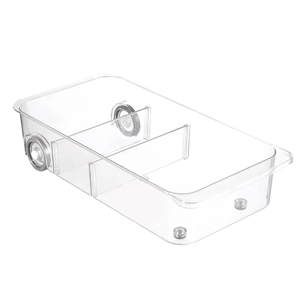 Clear Pull Out Pantry Storage Bins on Wheels G40591
