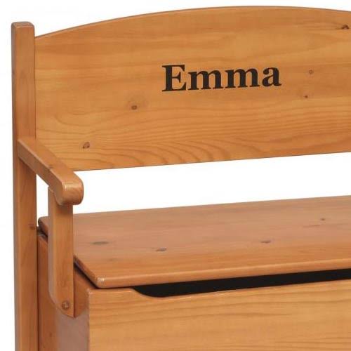 Natural Toy Box Bench E90529