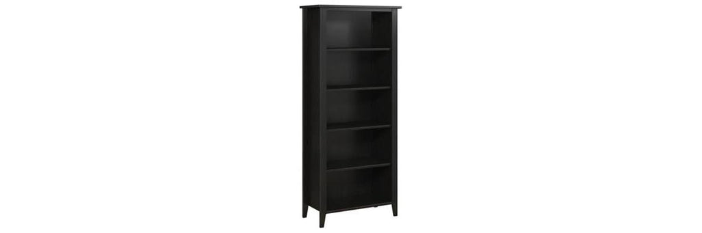 5 Shelf Bookcase, Black Suede Oak N681751