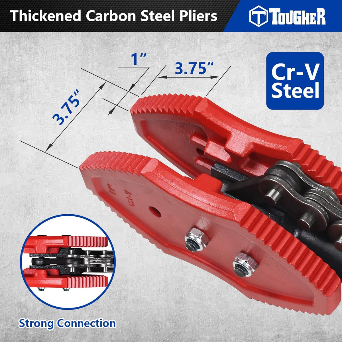 64inch Double-end Chain Pipe Wrench, Chain Tongs, Heavy Duty Plumbing Tool Y644