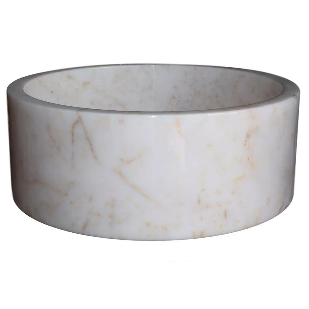 Afyon White Marble Vessel Sink C562048