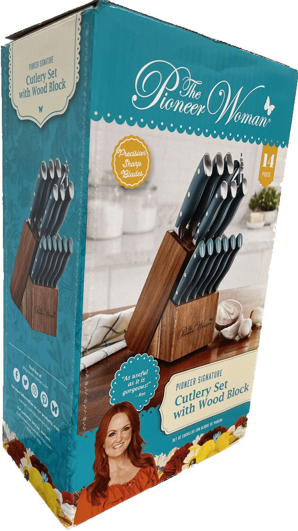 14-Piece Stainless Steel Knife Block Set L481