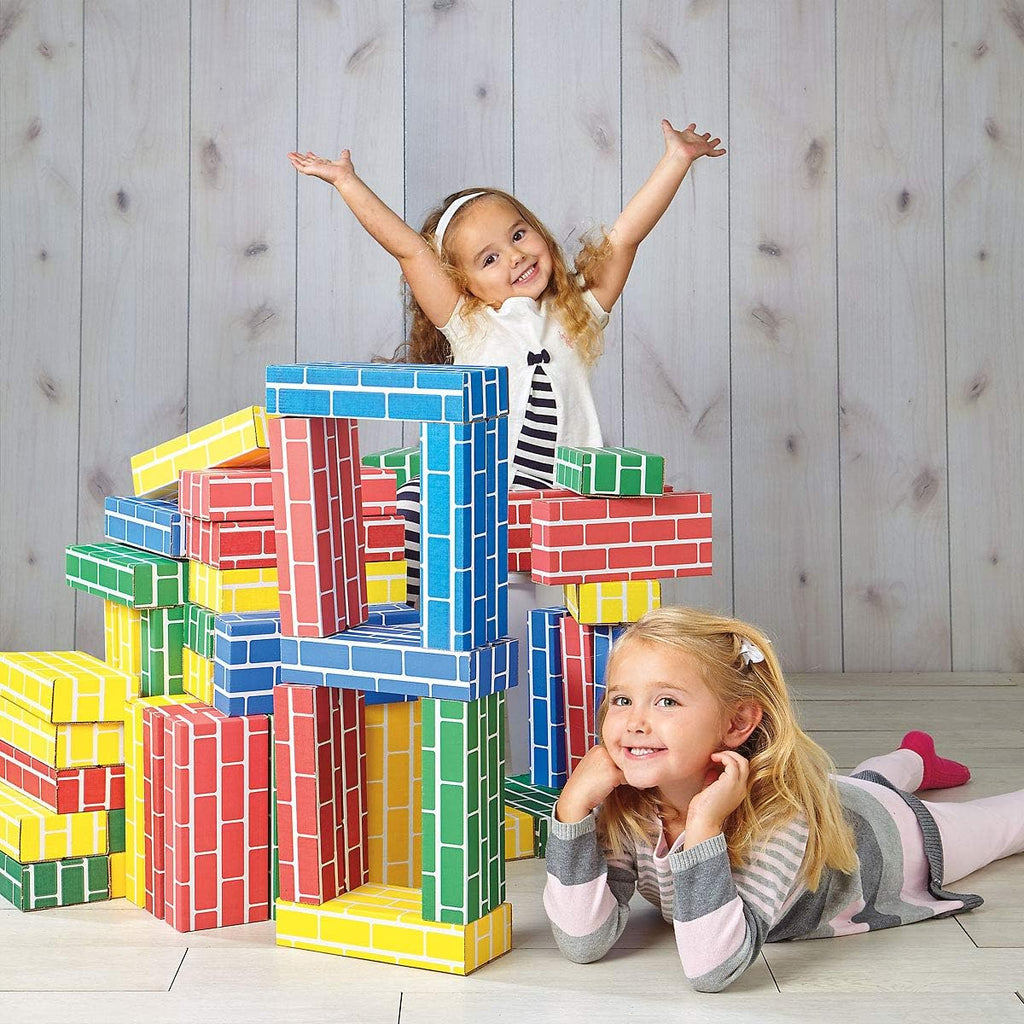Cardboard Building Bricks, Set of 24, Pack of 2 C20846