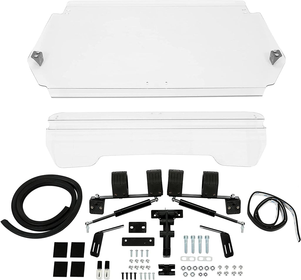 Scratch Resistant 3-in-1 Flip Clear Windshield U673