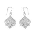 Natural Diamond Polki Leaf Dangle Earrings M863