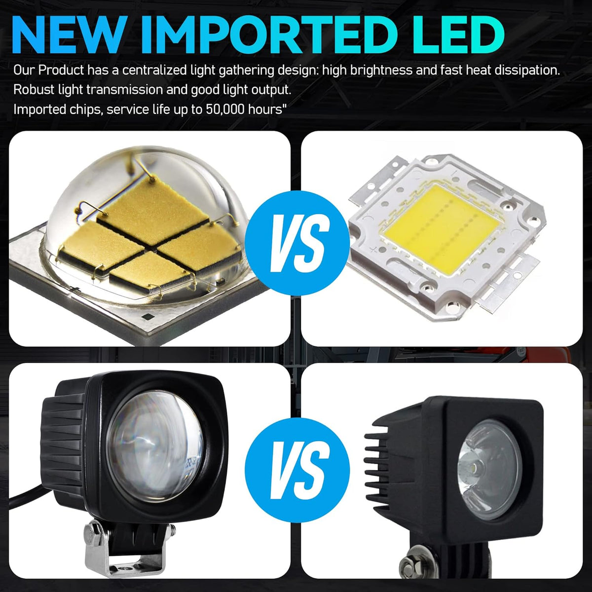 Blue LED Forklift Safety Lights 10W Pack of 2 T140139