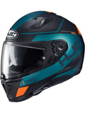 Black Green Orange Motorcycle Helmet G439678