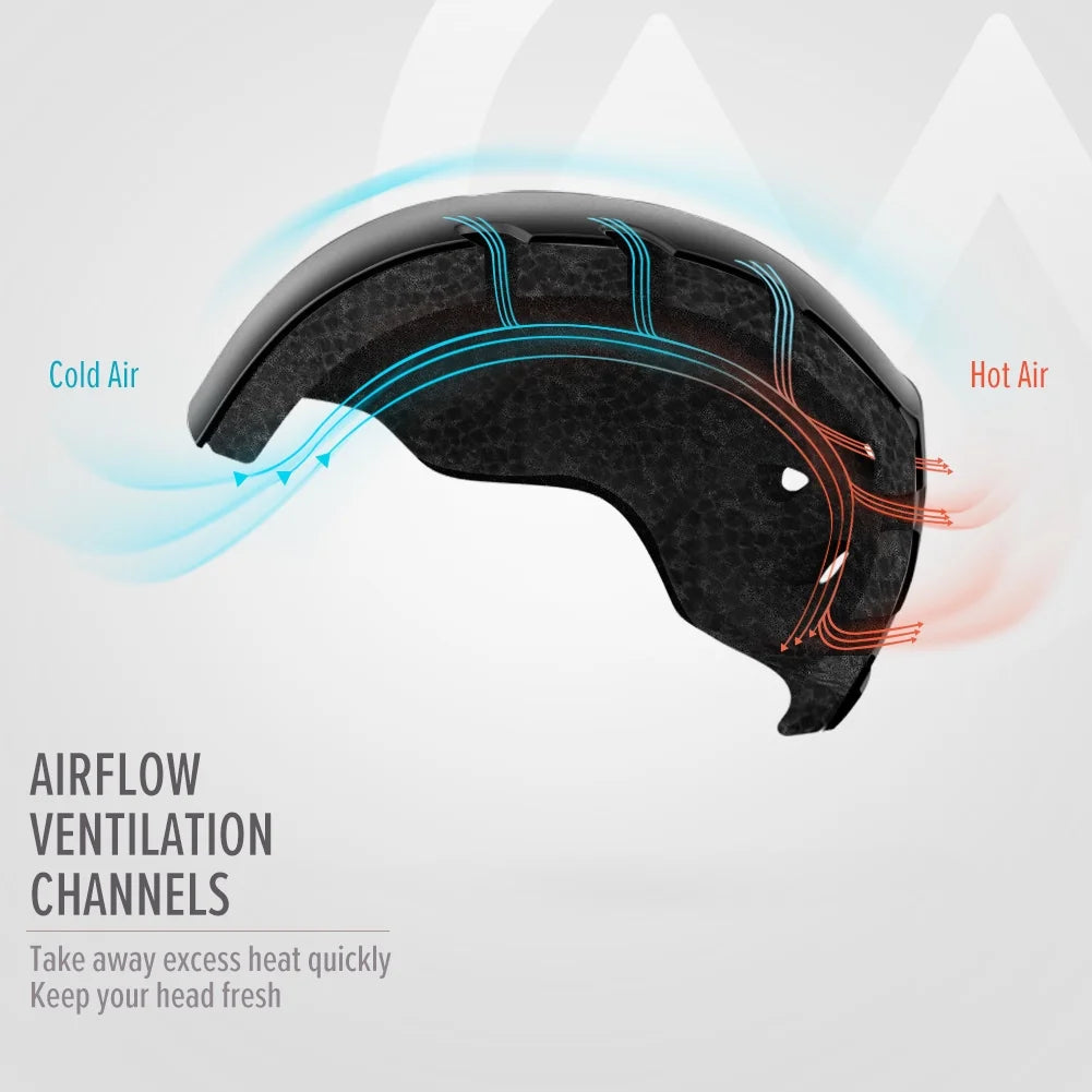 Black Adjustable Ski Helmet R28419