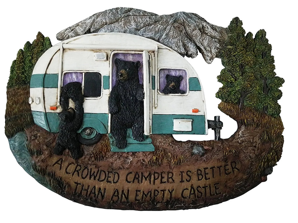 Black Bear Wall Plaque 11.75"x8.75" I3735